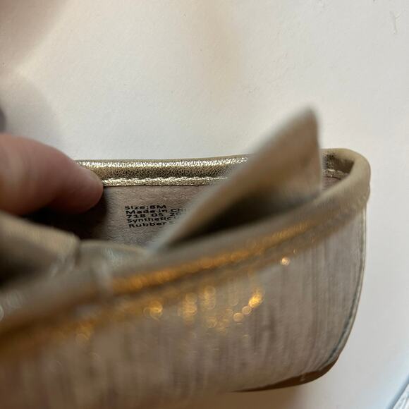 Livie & Luca Gold Mary Jane Shoes 8 - Picture 7 of 7